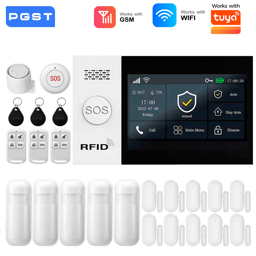 Home Security System Installation - Sistem Alarm GSM Pintar WIFI 2.4G
