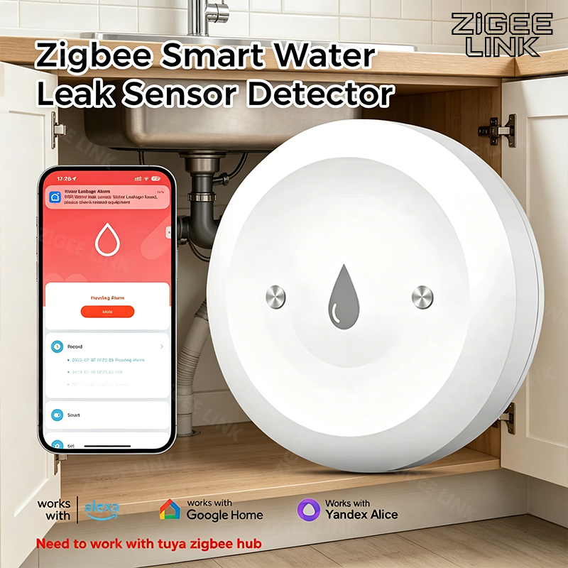 Home Security Monitor - Zigbee3.0 Sensor Kebocoran Air Pintar Aplikasi