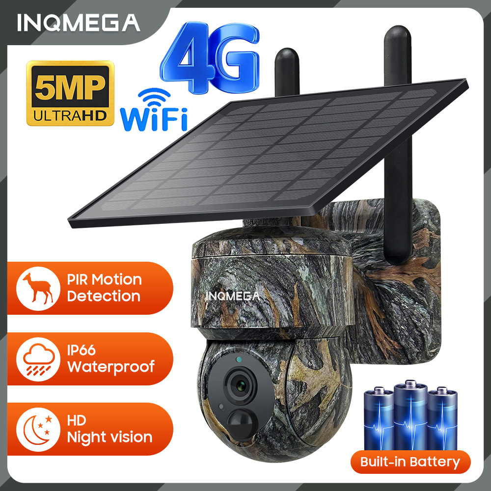 Home Security Outdoor Cameras - INQMEGA kamera keamanan tenaga surya, kamera