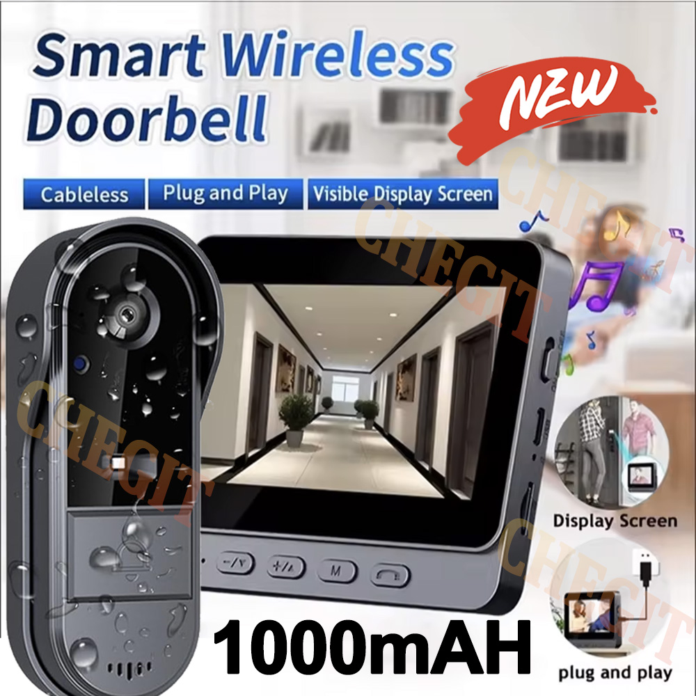 Home Security La - Bel Pintu Wifi Nirkabel Kamera 1080P