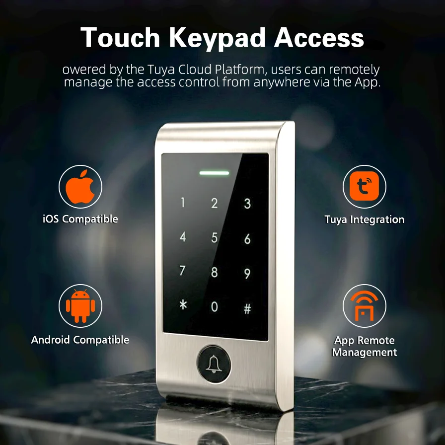 Home Security Locks - Sistem Akses Keypad Sentuh Kontrol Jarak