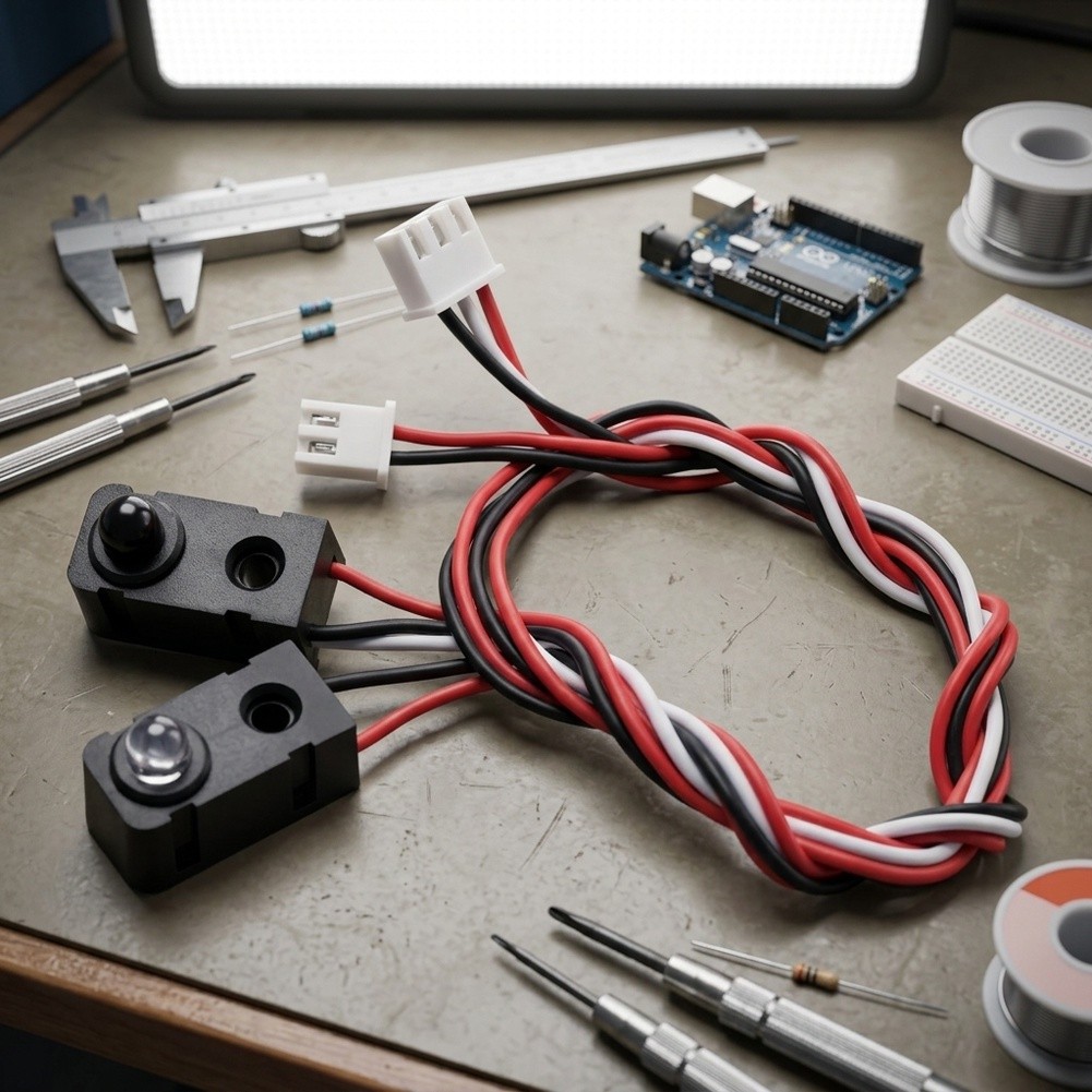 Home Security Robot - 4 Pasang Kit Sensor Sinar Inframerah,
