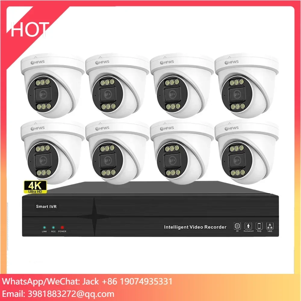 Home Security And Camera Systems - Kamera Dome IP PoE OEM 8MP