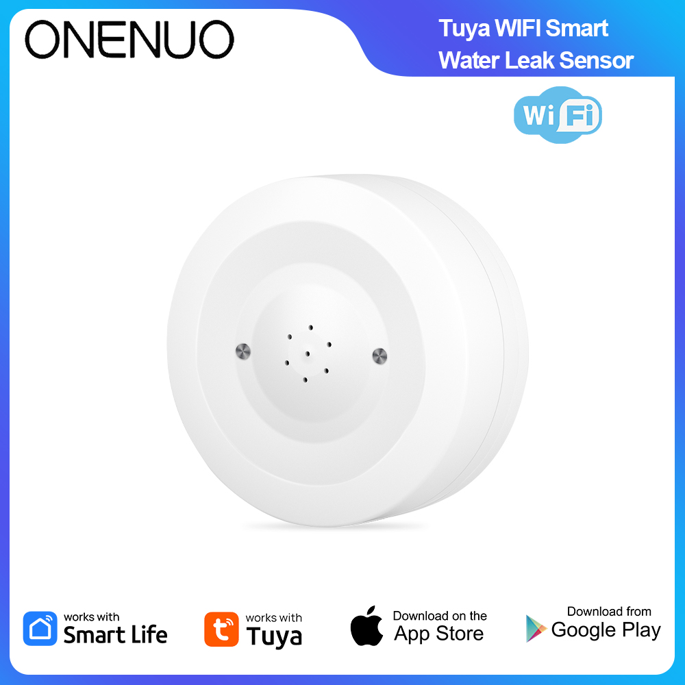 Home Security Monitor - ONENUO WiFi Tuya Sensor Kebocoran Air