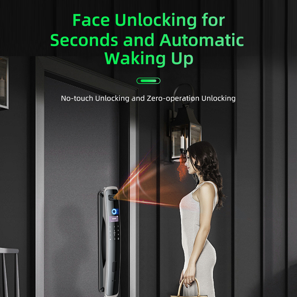 Home Security Front Door Camera - EGFirtor Kunci Kata Sandi Pintar Pengenalan