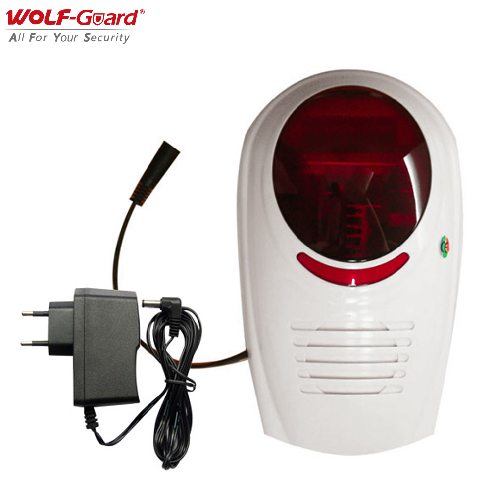 Home Security System Installation - Wolf-Guard 433MHz Suara Nirkabel Sirene Berkedip