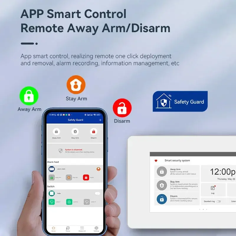Home Security Zones - Sistem Keamanan Rumah Pintar WiFi GSM