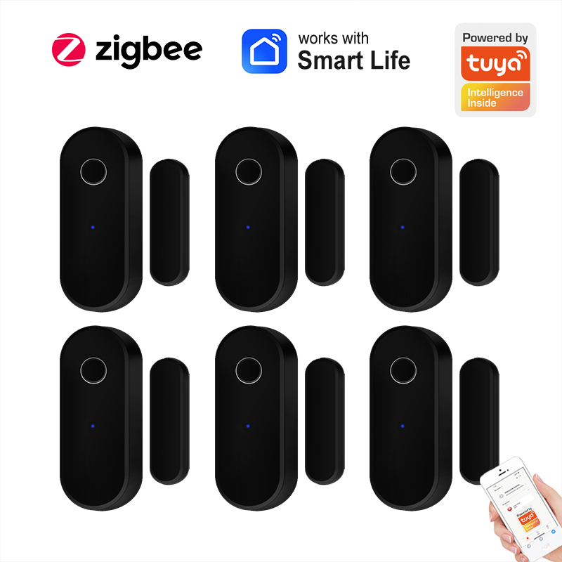 Home Security Technology - Zigbee Tuya Sensor pintu jendela cerdas,