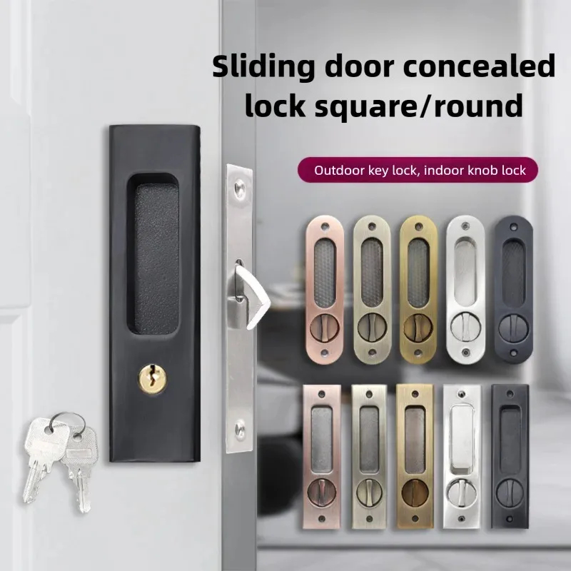 Home Security Locks - Kunci Pengait Pintu Geser Hitam Tugas