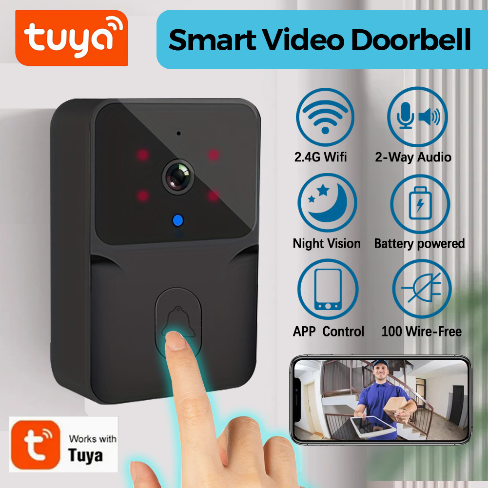 Home Security La - Bel Pintu Video Pintar Nirkabel Tuya,