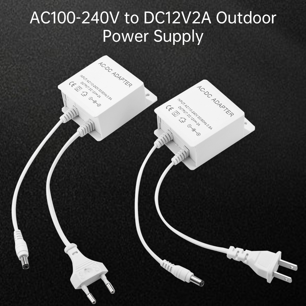 DC12V 2A Adaptor Steker UE Kea - Home Security Outdoor Cameras ulasan dan harga