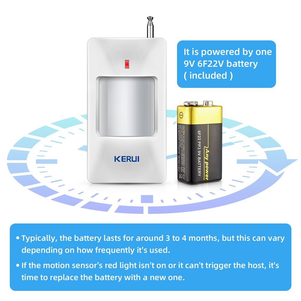 KERUI detektor Alarm Sensor ge - Home Security System Installation ulasan dan harga