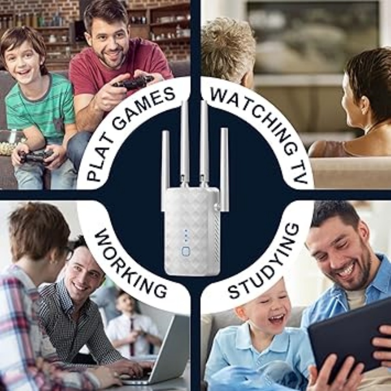 1200Mbps Dual Band WiFi Repeat - Home Security Network ulasan dan harga