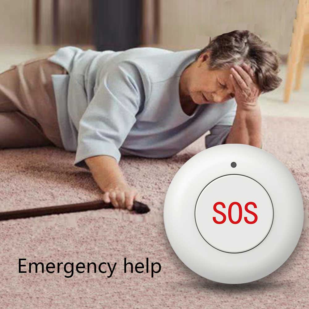 Tombol SOS Nirkabel Bel Pintu  - Home Security Technology ulasan dan harga