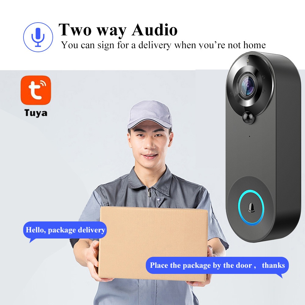 Tuya 1080P Bel Pintu WIFI Nirk - Home Security La ulasan dan harga