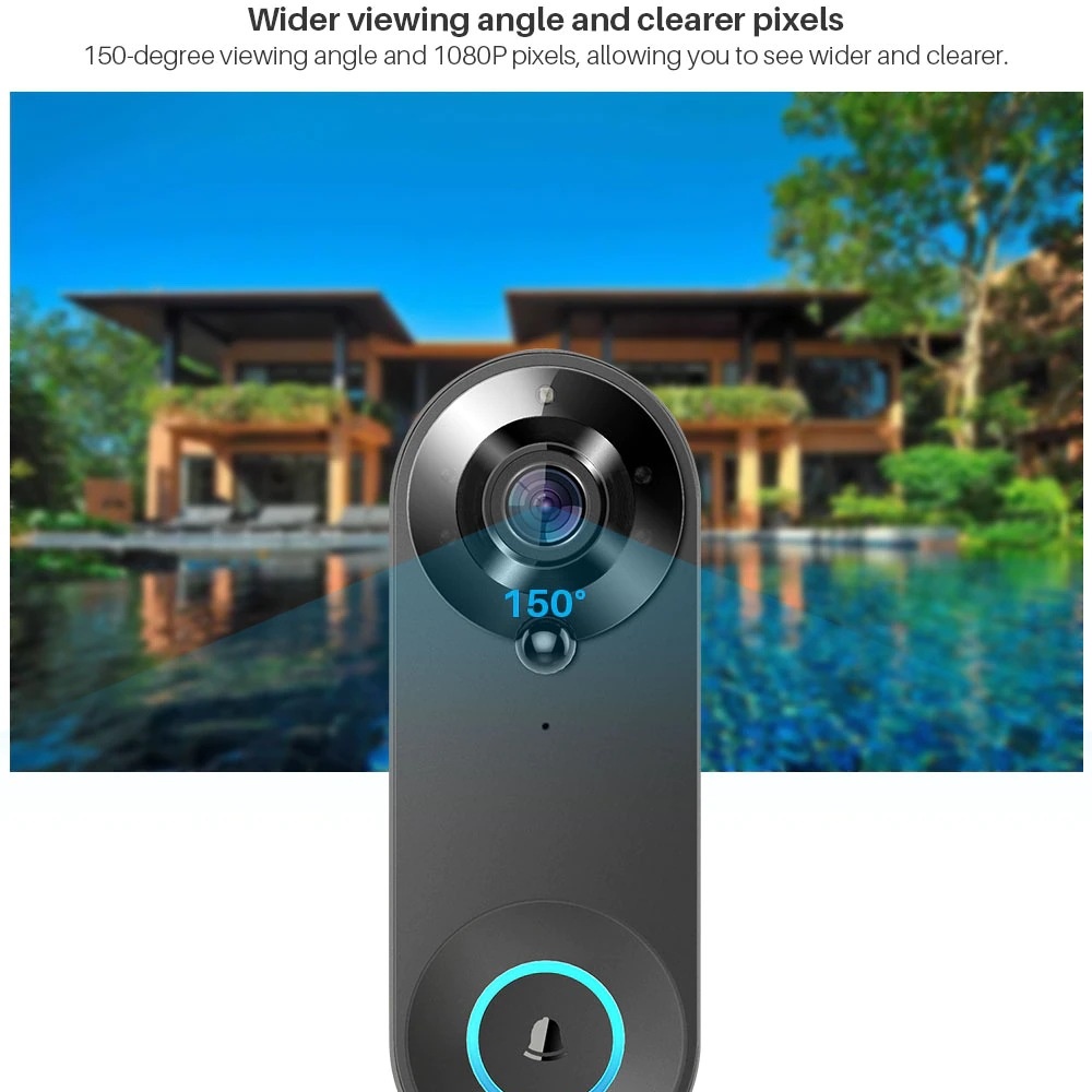 Tuya 1080P Bel Pintu WIFI Nirk - Home Security La ulasan dan harga