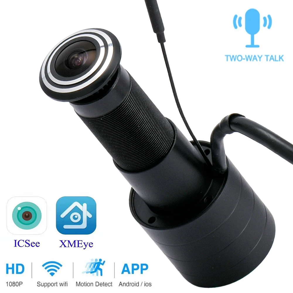 1080P POE Audio HD pintu dalam - Home Security Front Door Camera ulasan dan harga