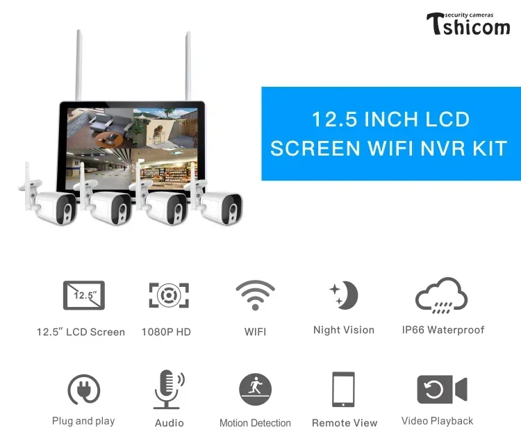TUYA Smart Wi-Fi 4CH NVR Kit 1 - Home Security And Camera Systems ulasan dan harga