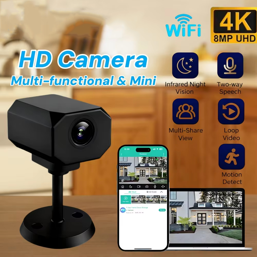 Kamera Keamanan WiFi 4K HD unt - Home Security Monitor ulasan dan harga