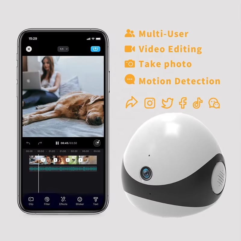 Kamera Robot Pendamping Hewan  - Home Security Robot Dog ulasan dan harga