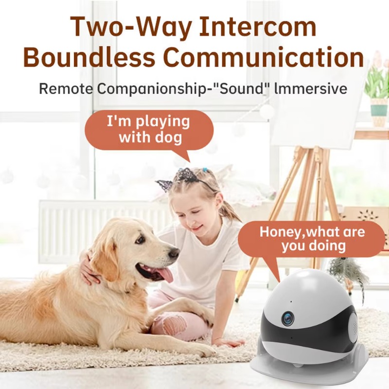 Kamera Robot Pendamping Hewan  - Home Security Robot Dog ulasan dan harga