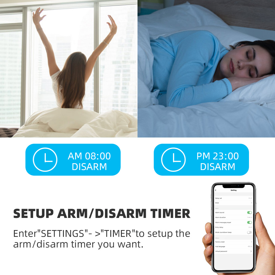 KERUI Tuya Kit sistem Alarm ru - Home Security Zones ulasan dan harga