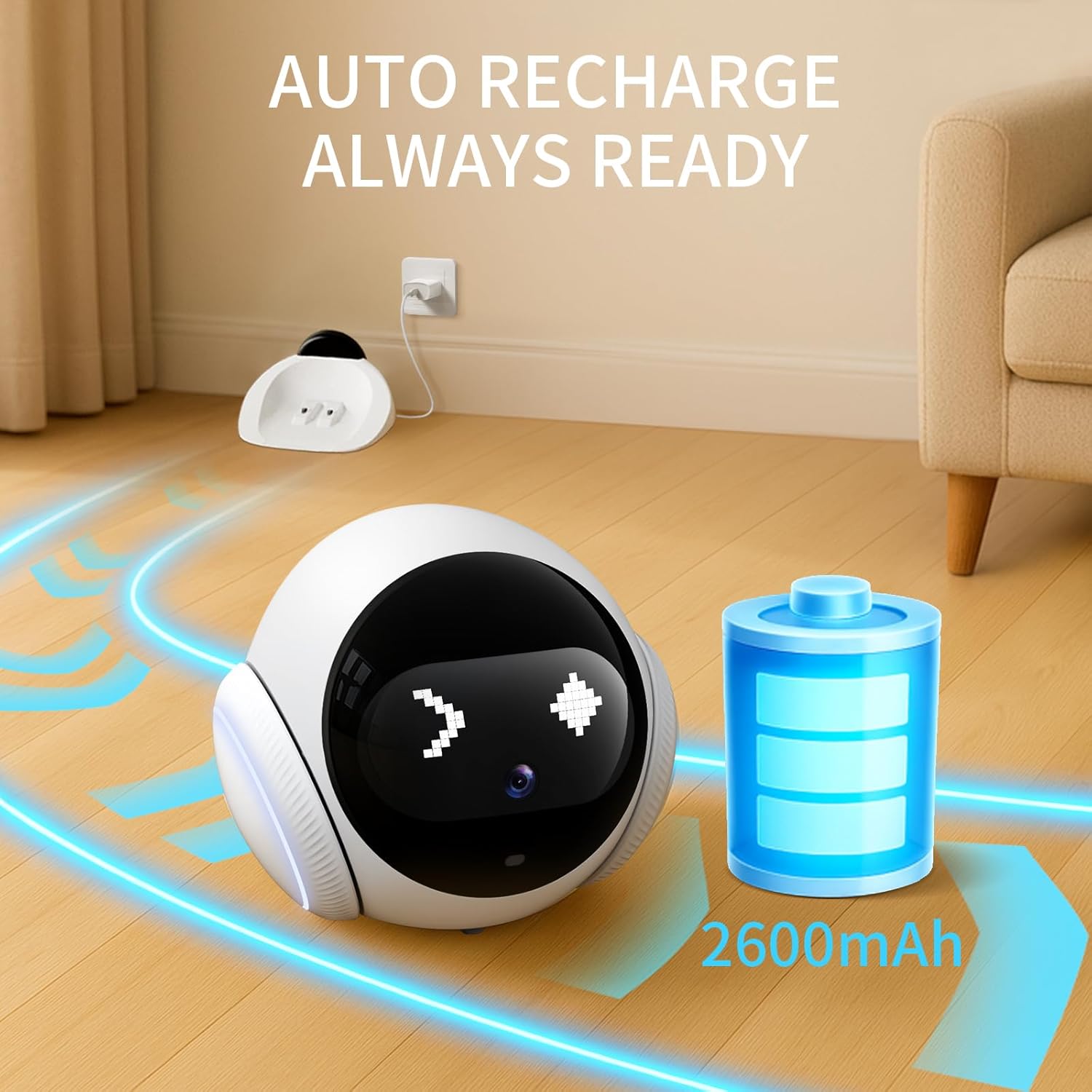 Kamera Hewan Peliharaan HD 108 - Home Security Robot Dog ulasan dan harga