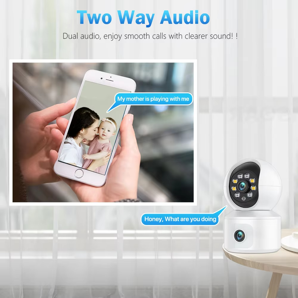 Kamera IP WiFi iCsee 6MP Lensa - Home Security Robot ulasan dan harga