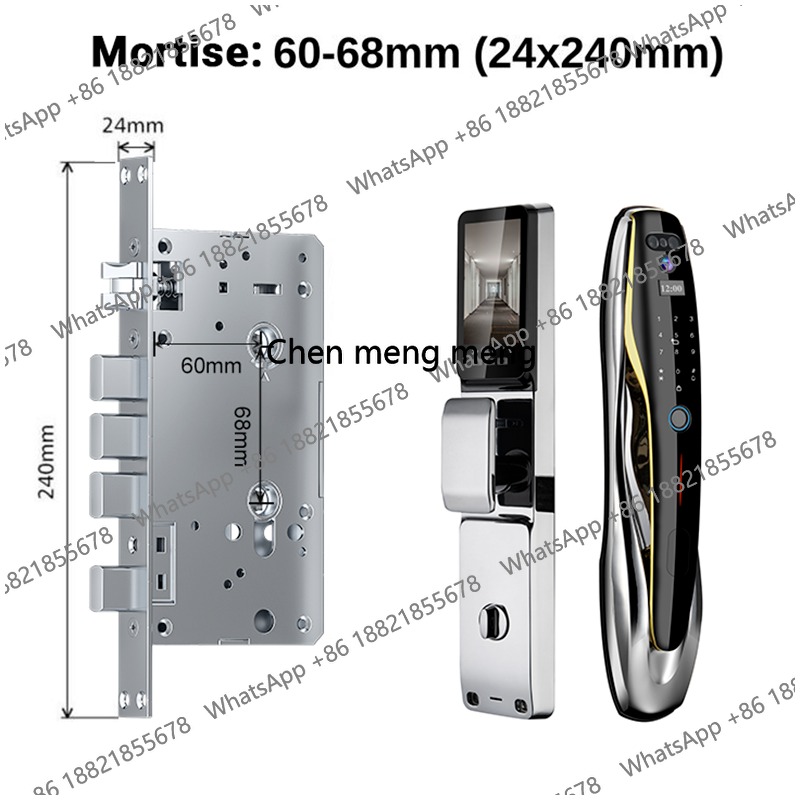 Kunci Pintu Rumah Pintar denga - Home Security Front Door Camera ulasan dan harga
