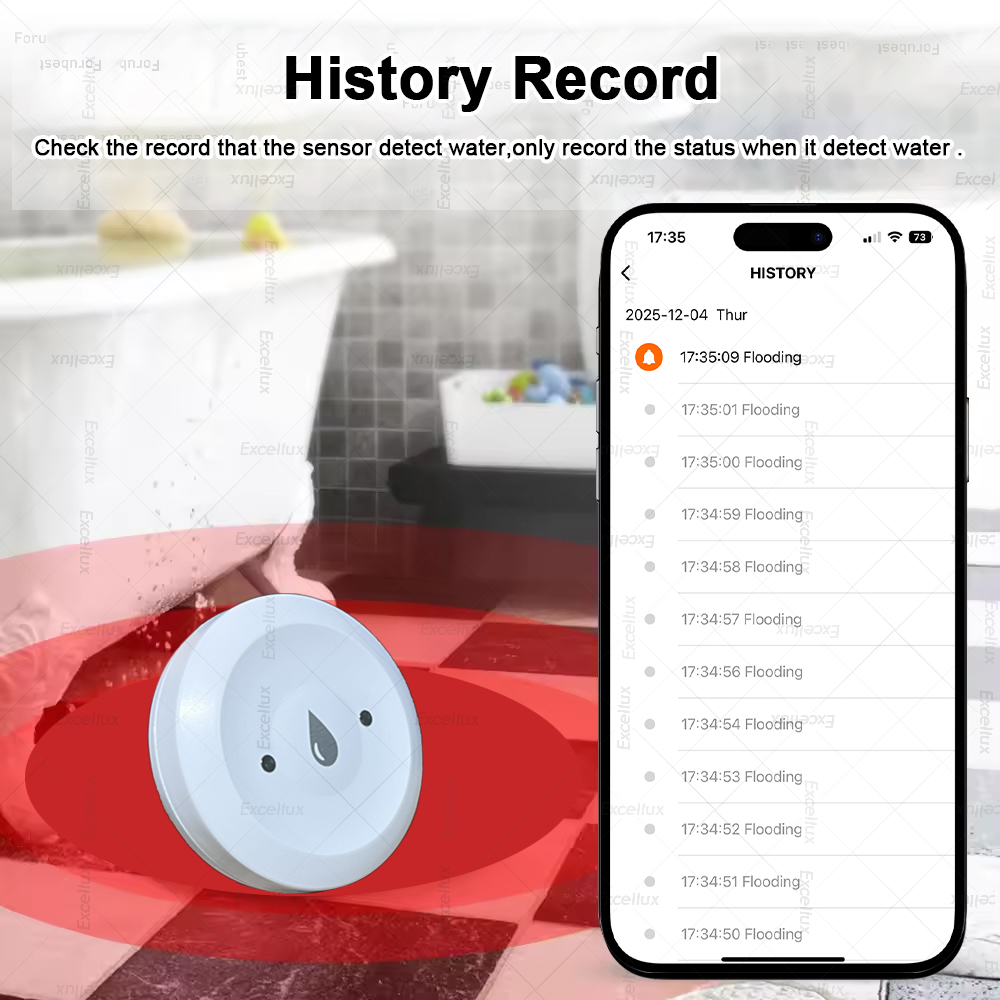 Zigbee Detektor Air Sensor Keb - Home Security Monitor ulasan dan harga