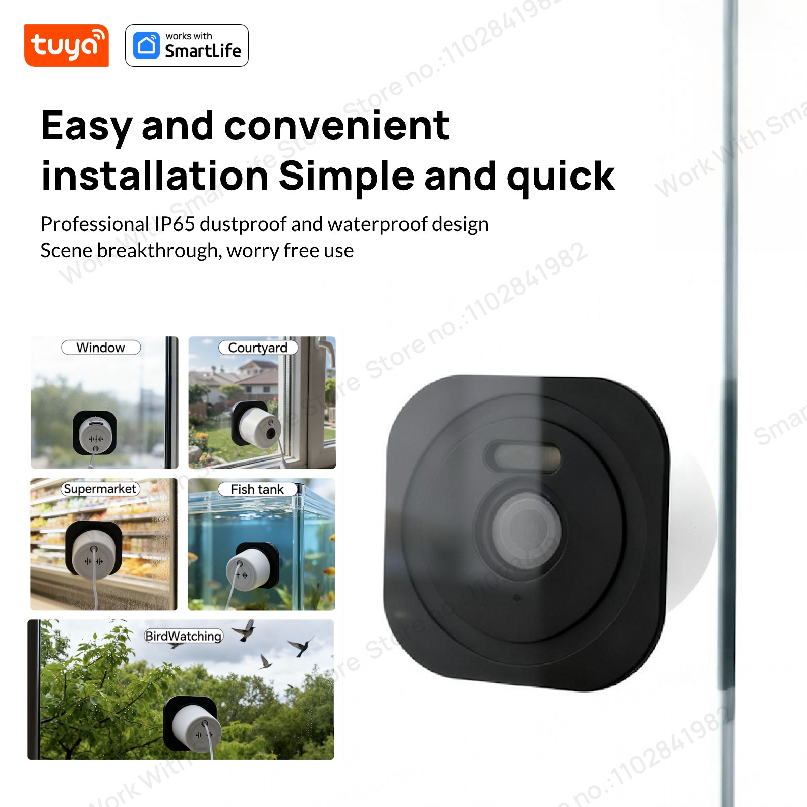 Kamera Jendela Tuya 3MP 2K, Ka - Home Security Robot ulasan dan harga