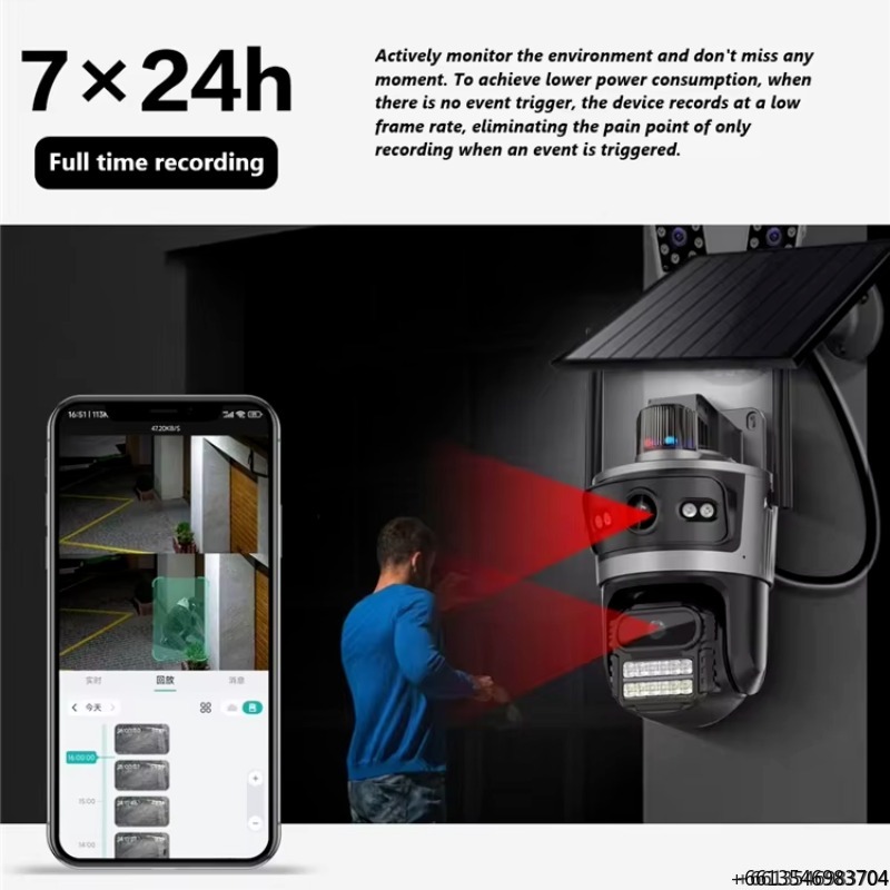 Kamera Keamanan CCTV IP Nirkab - Home Security Outdoor Cameras ulasan dan harga