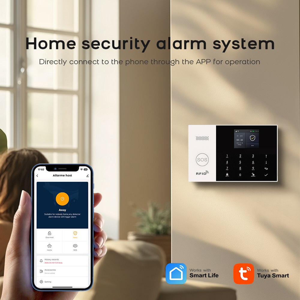 Alarm rumah nirkabel Alarme WI - Home Security System Installation ulasan dan harga