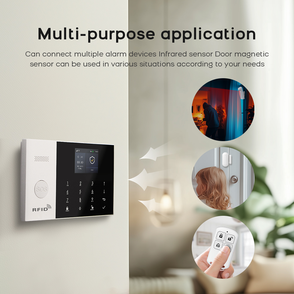 Alarm rumah nirkabel Alarme WI - Home Security System Installation ulasan dan harga