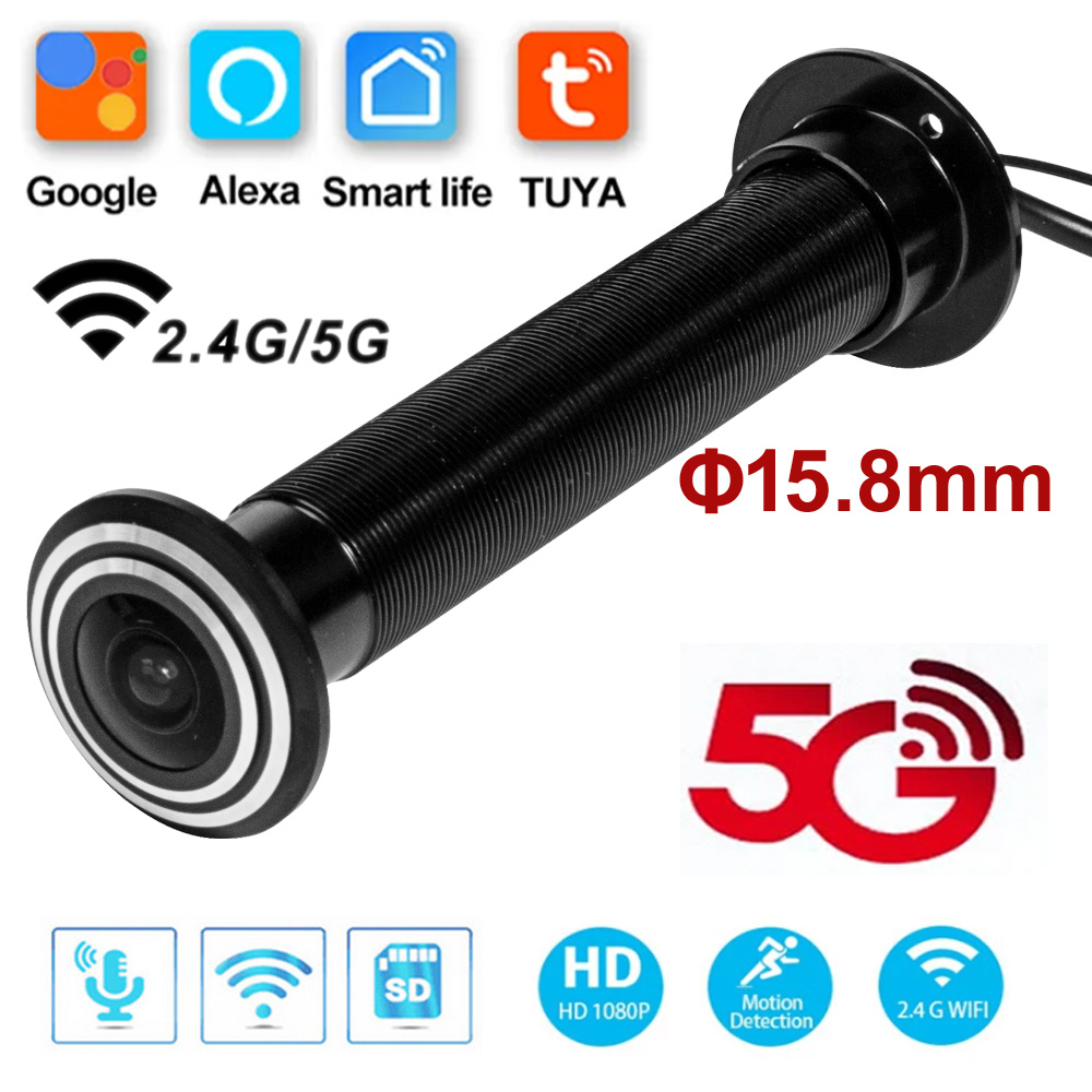 Kamera intip pintu Mini, 5G 2. - Home Security Front Door Camera ulasan dan harga