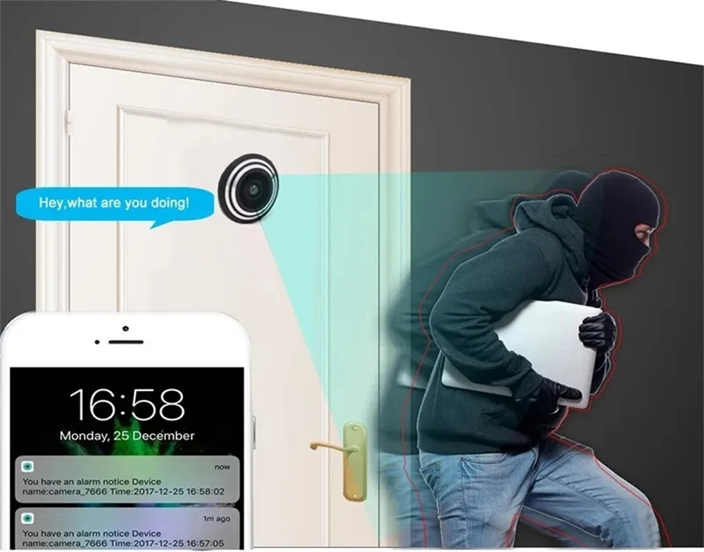 Kamera intip pintu Mini, 5G 2. - Home Security Front Door Camera ulasan dan harga