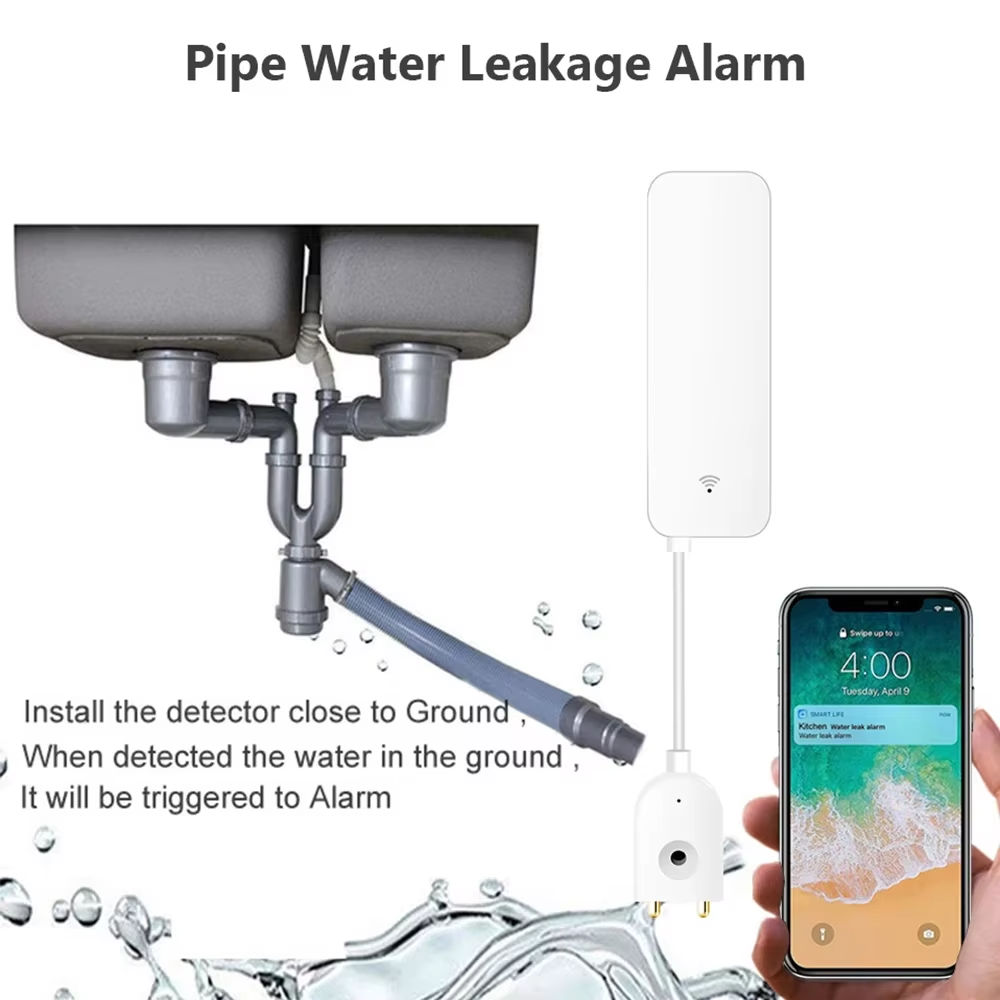 ZigBee WiFi Sensor Kebocoran A - Home Security Technology ulasan dan harga
