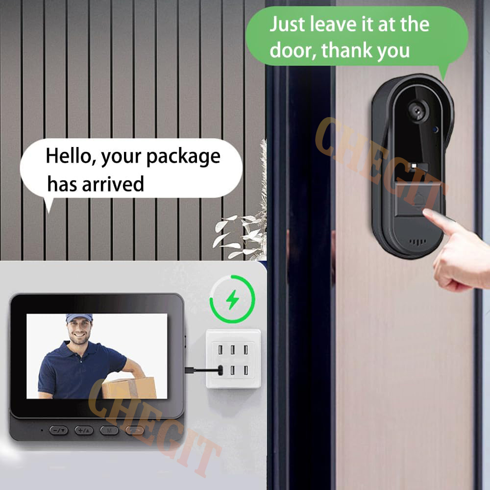 Bel Pintu Wifi Nirkabel Kamera - Home Security La ulasan dan harga