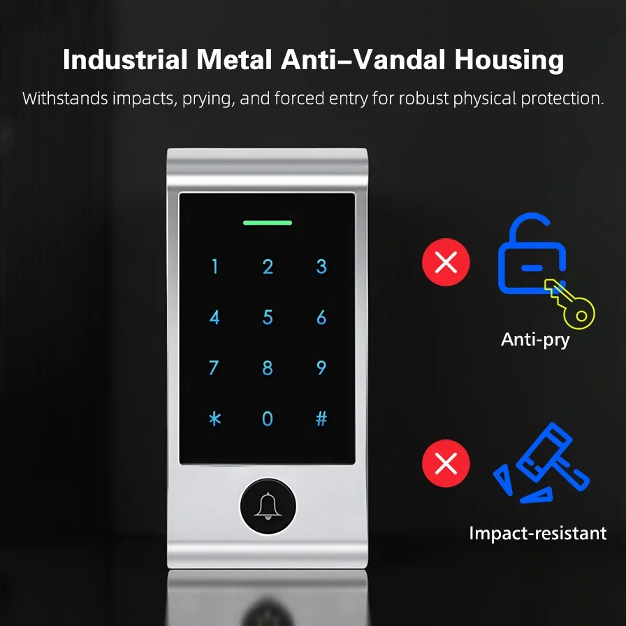 Sistem Akses Keypad Sentuh Kon - Home Security Locks ulasan dan harga