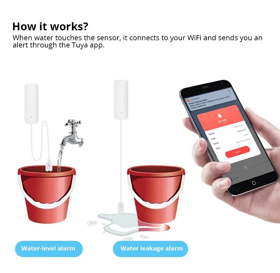 Tuya Remote Monitor Sensor keb - Home Security Network ulasan dan harga