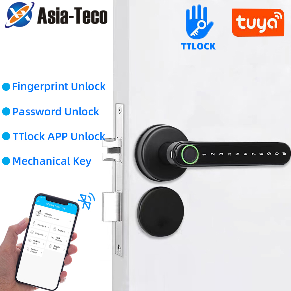 TTLock Kunci Sidik Jari Blueto - Home Security Door Lock ulasan dan harga
