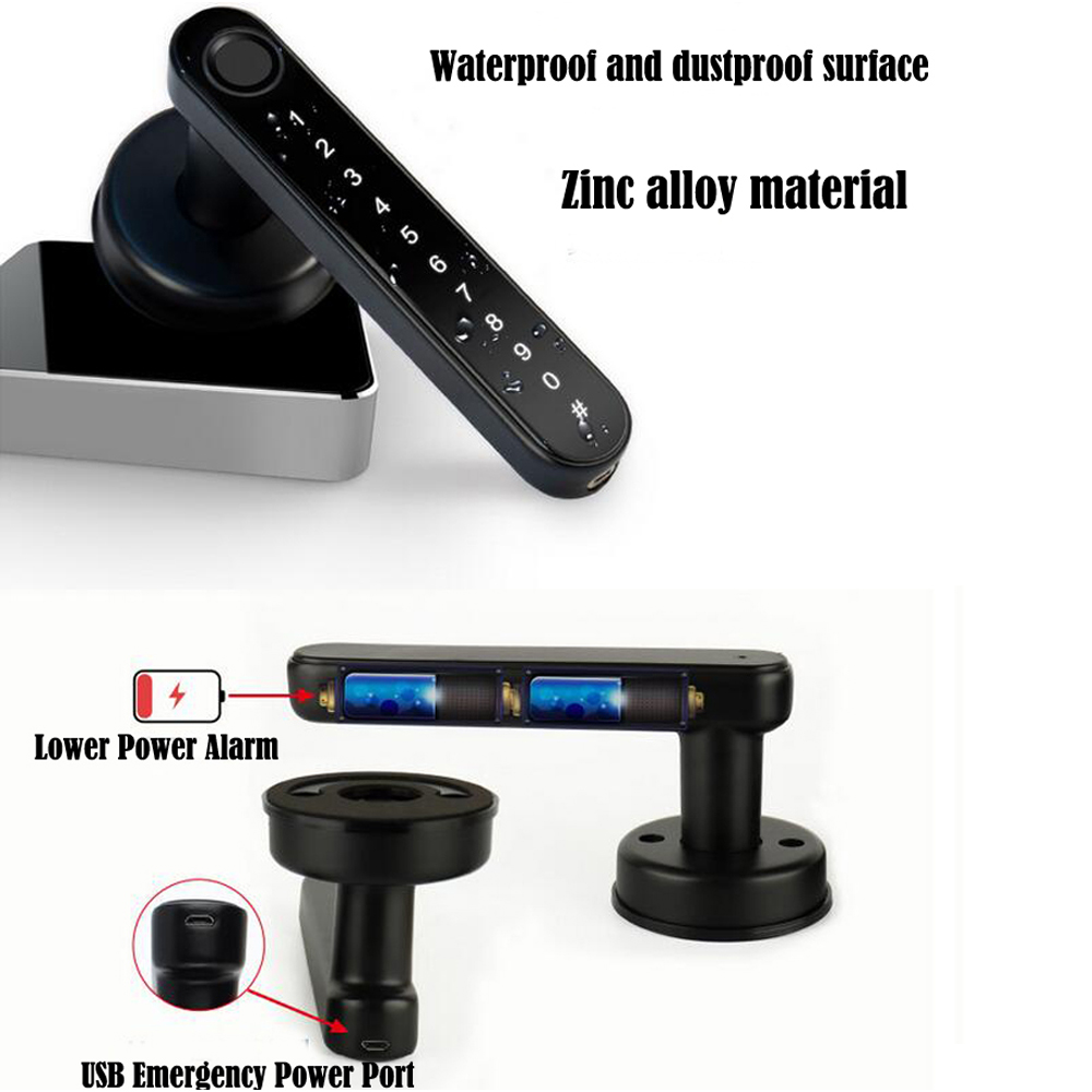 TTLock Kunci Sidik Jari Blueto - Home Security Door Lock ulasan dan harga