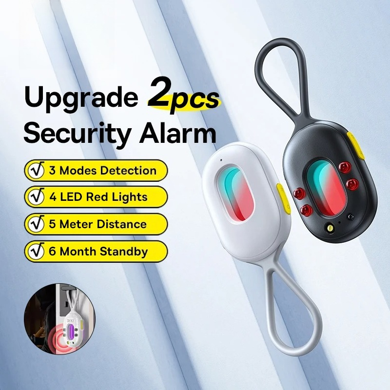 2 Buah Detektor Alarm Keamanan - Home Security Front Door Camera ulasan dan harga