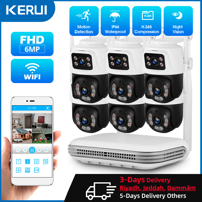 KERUI Kit kamera pengintai kea - Home Security System Installation ulasan dan harga