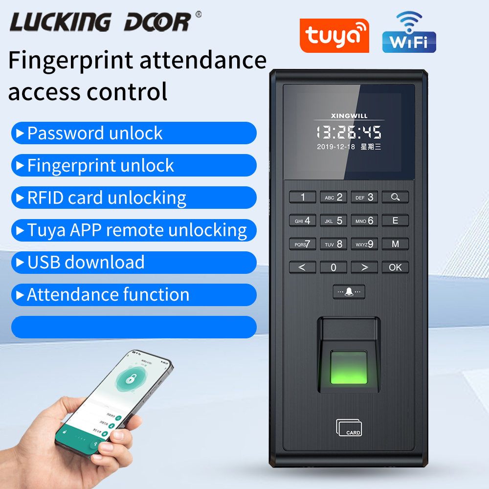 Tuya sistem Kehadiran sidik ja - Home Security Door Lock ulasan dan harga