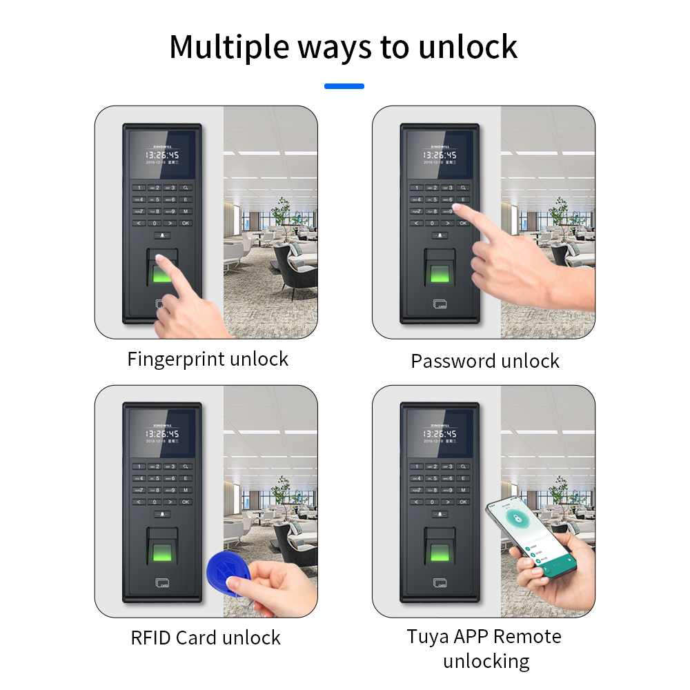 Tuya sistem Kehadiran sidik ja - Home Security Door Lock ulasan dan harga