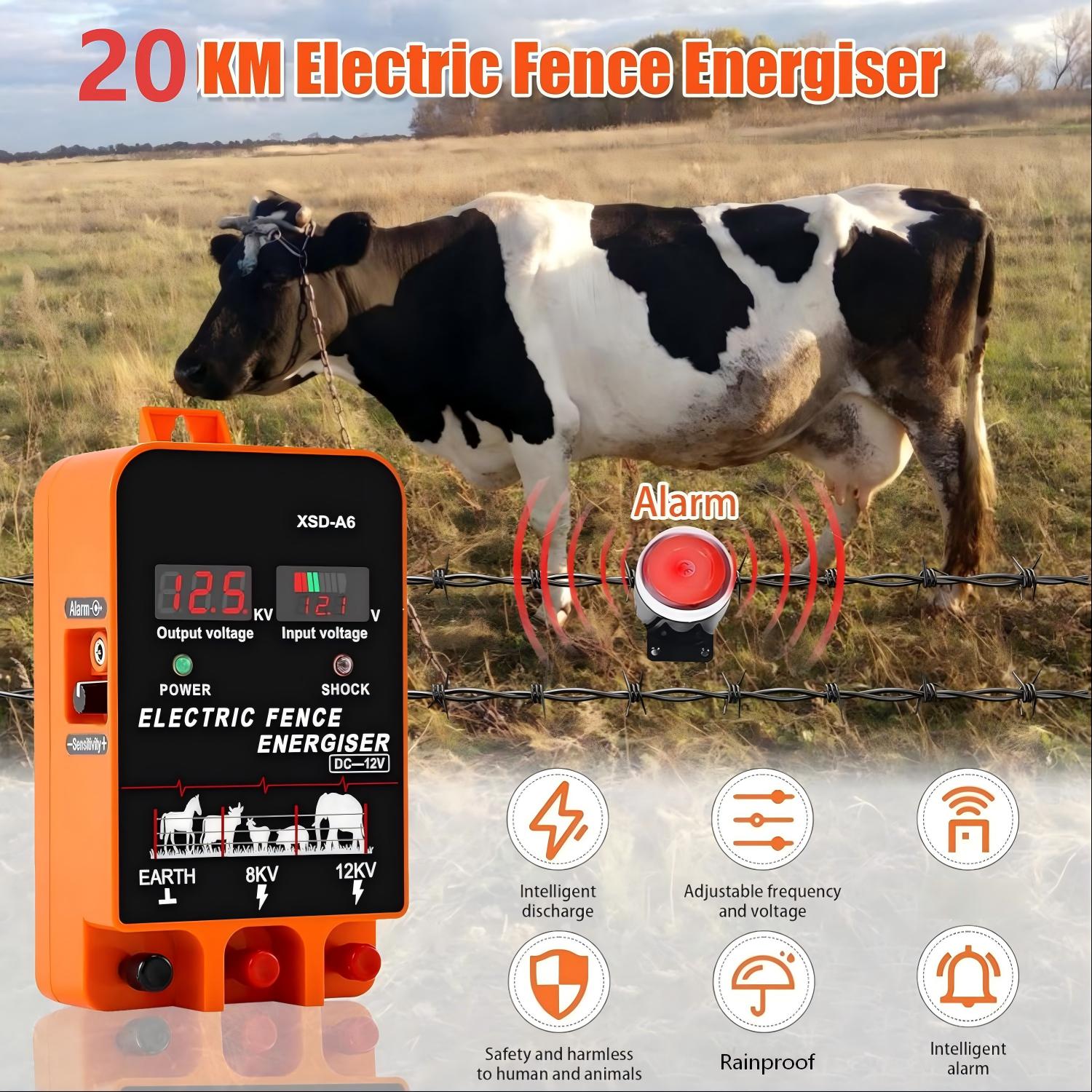 Pengontrol Pagar Listrik 20KM  - Home Security Electric Fence ulasan dan harga