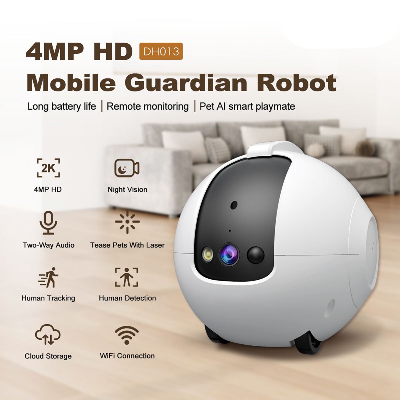 Kamera Keamanan Perawatan Ruma - Home Security Robot Dog ulasan dan harga