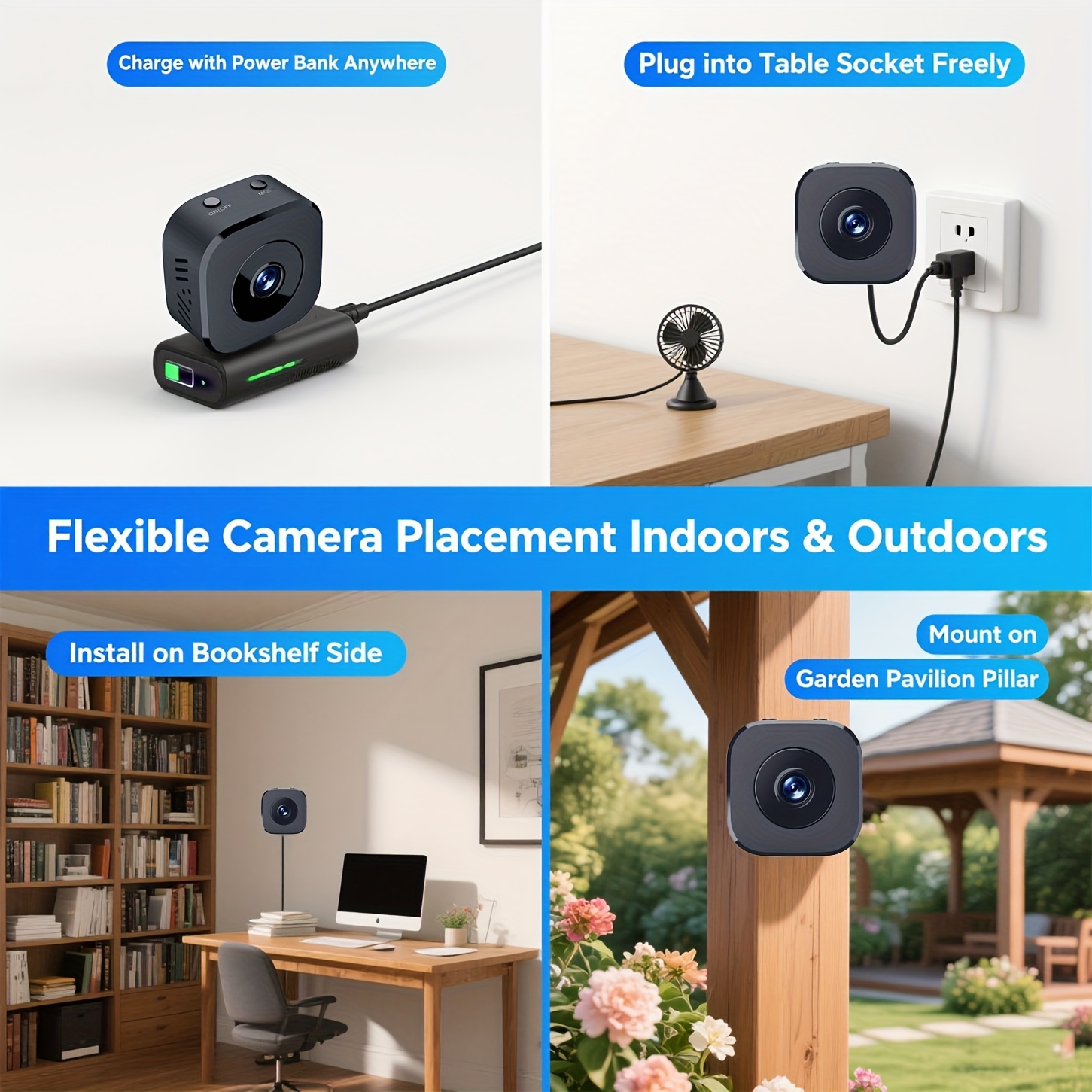 Kamera WiFi Mini HD 1080P Peng - Home Security Monitor ulasan dan harga
