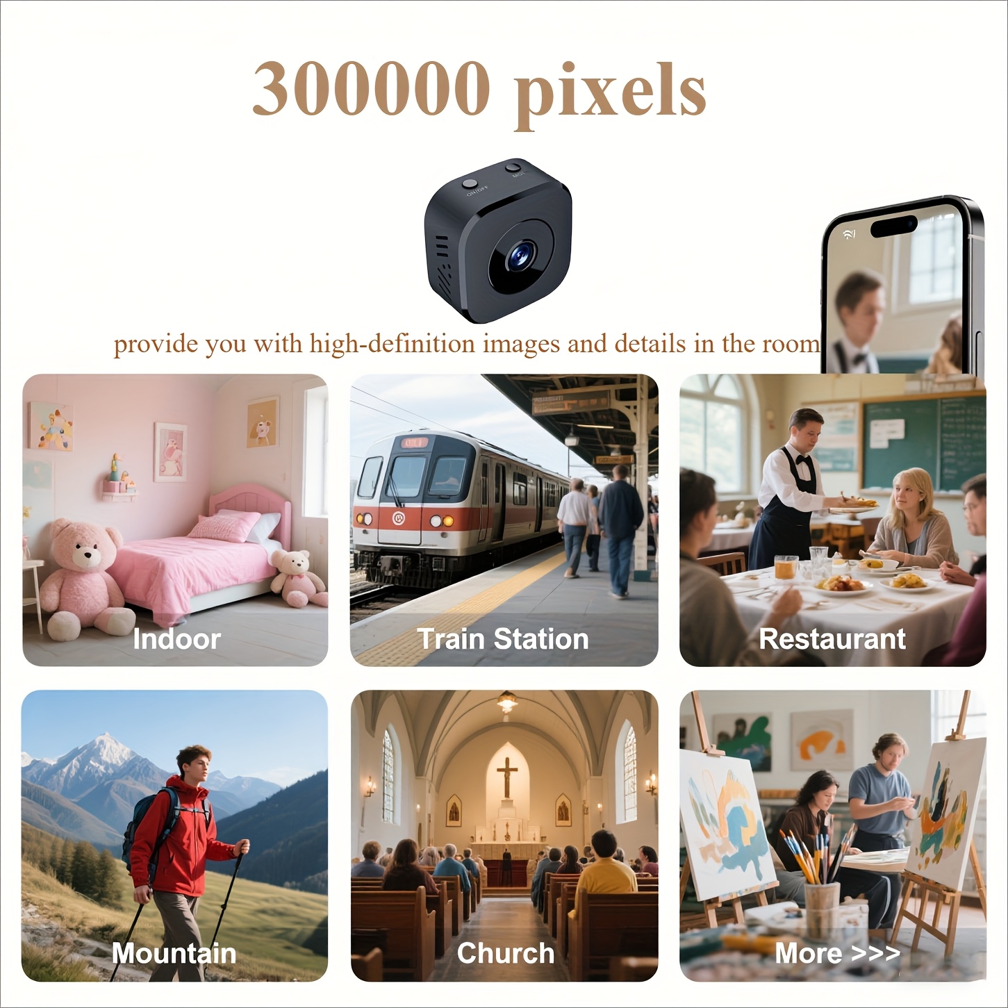 Kamera WiFi Mini HD 1080P Peng - Home Security Monitor ulasan dan harga